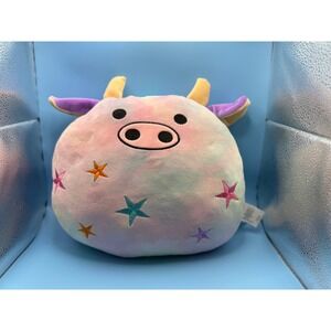 Yes Studio Tie Dye Cloud Cow Plush Toy Rainbow Star Filled Heatable Insert